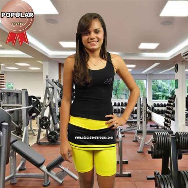 Short Cotton Fitness Com Saia 38 ao 44