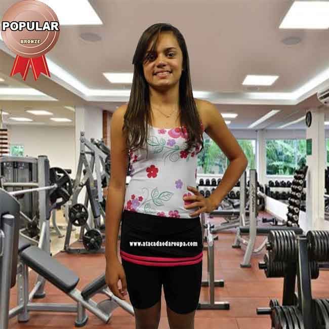 Short Cotton Fitness Com Saia 38 ao 44