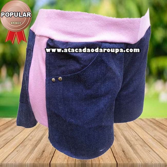 Short Jeans com Ribana Juvenil