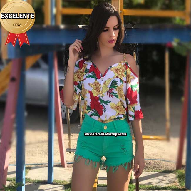 Short Brim Cintura Alta 36 ao 44