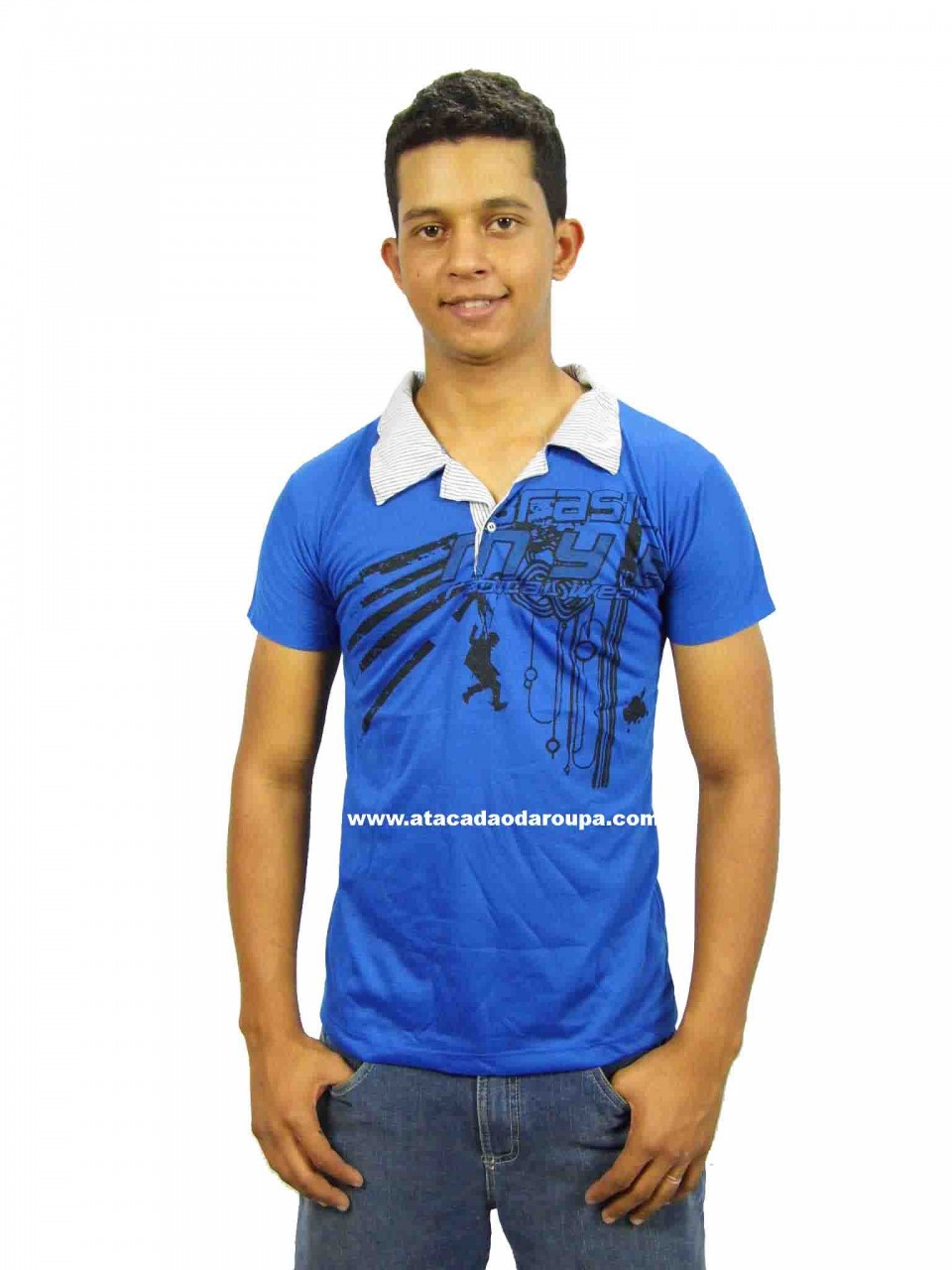 Camisa Gola Polo em Pv Juvenil