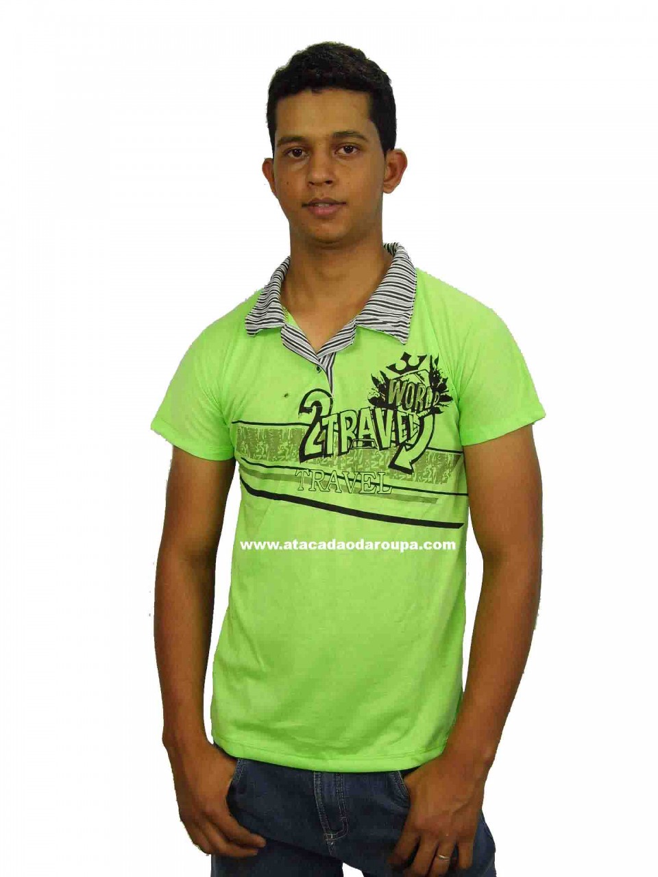 Camisa Gola Polo em Pv Juvenil