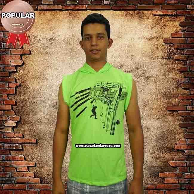 Camisa Machão com Capuz Estilo UFC