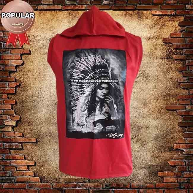 Camisa Machão com Capuz Estilo UFC