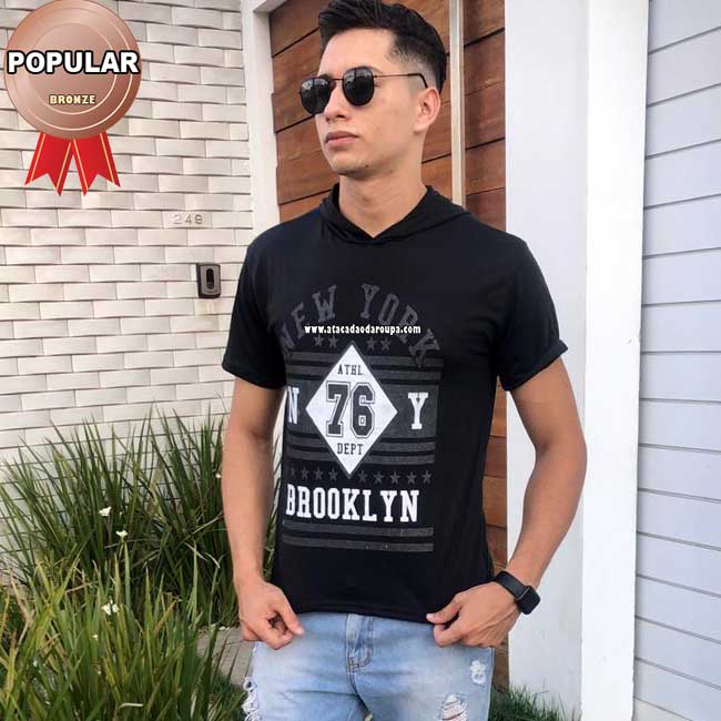 Camisa Masculina Com Capuz Juvenil