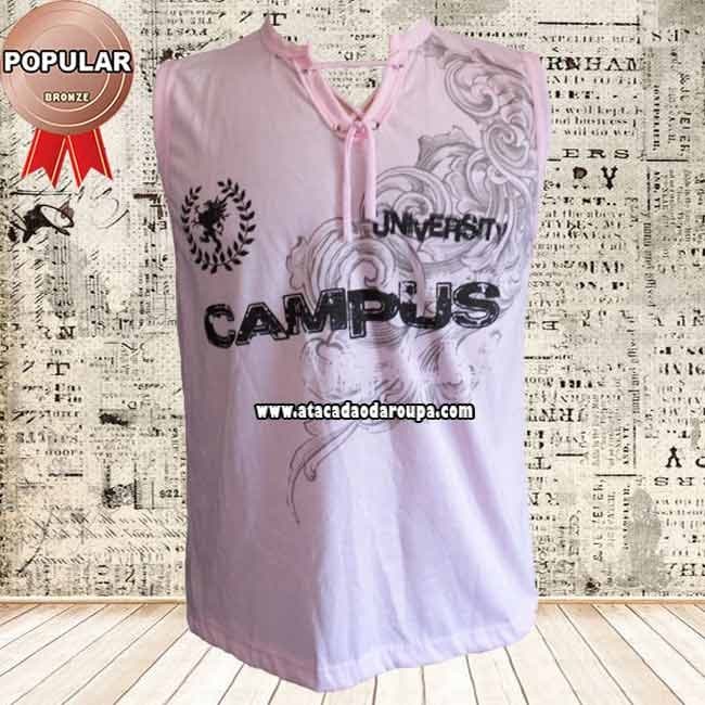 Camisas Masculina Sem Manga Estilo Machão