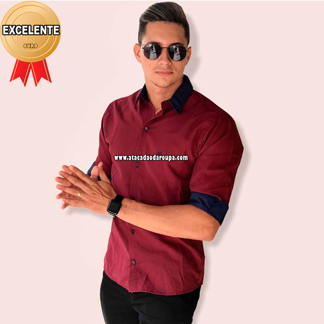 Camisa Social Masculina 3/4