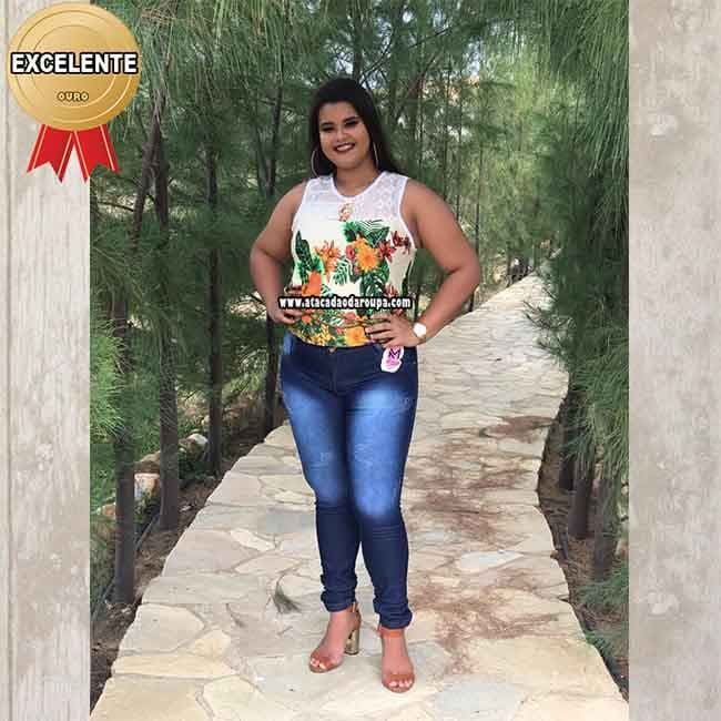 Calça Jeans Feminina Plus Size 46 ao 52