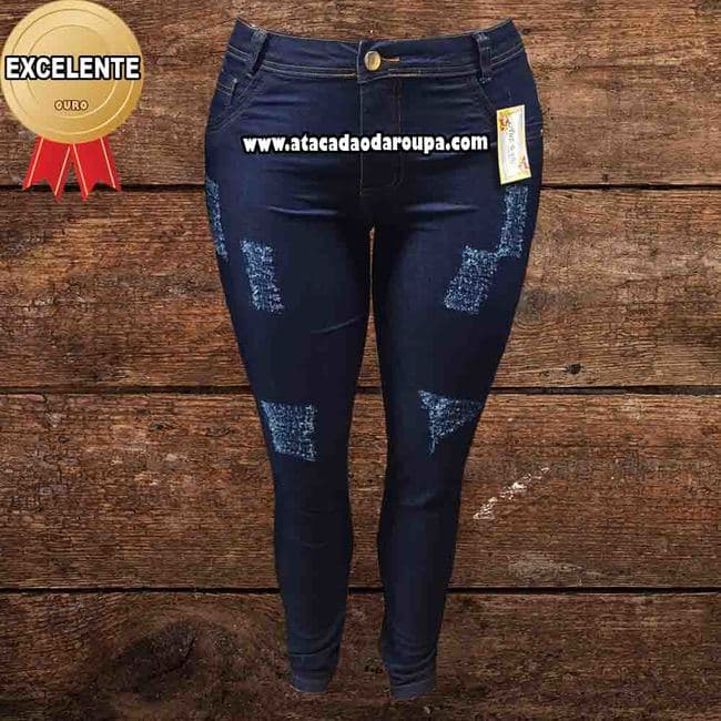 Calça Jeans Feminina Plus Size 46 ao 52