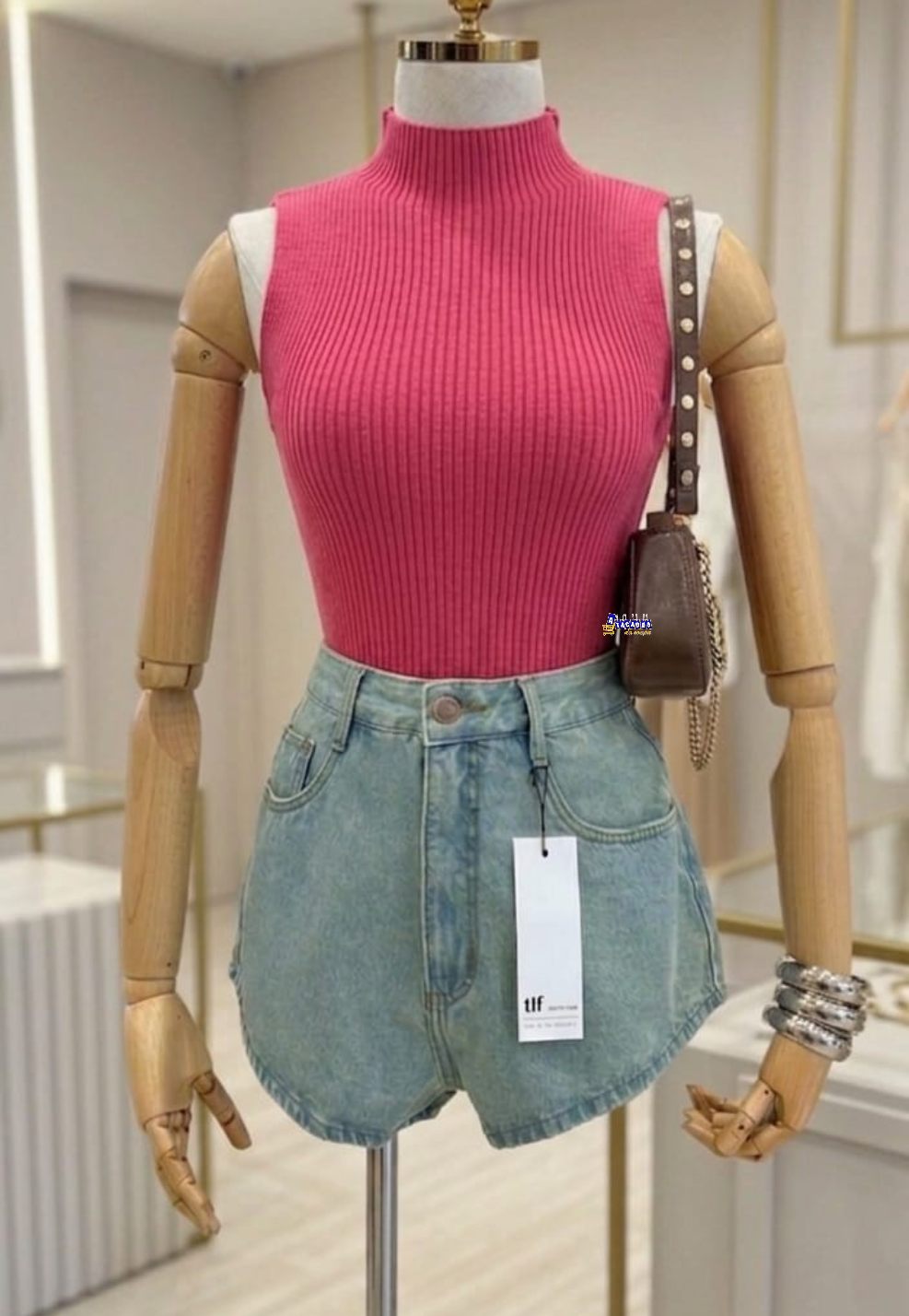 Regata Feminina Tricot Gola Alta