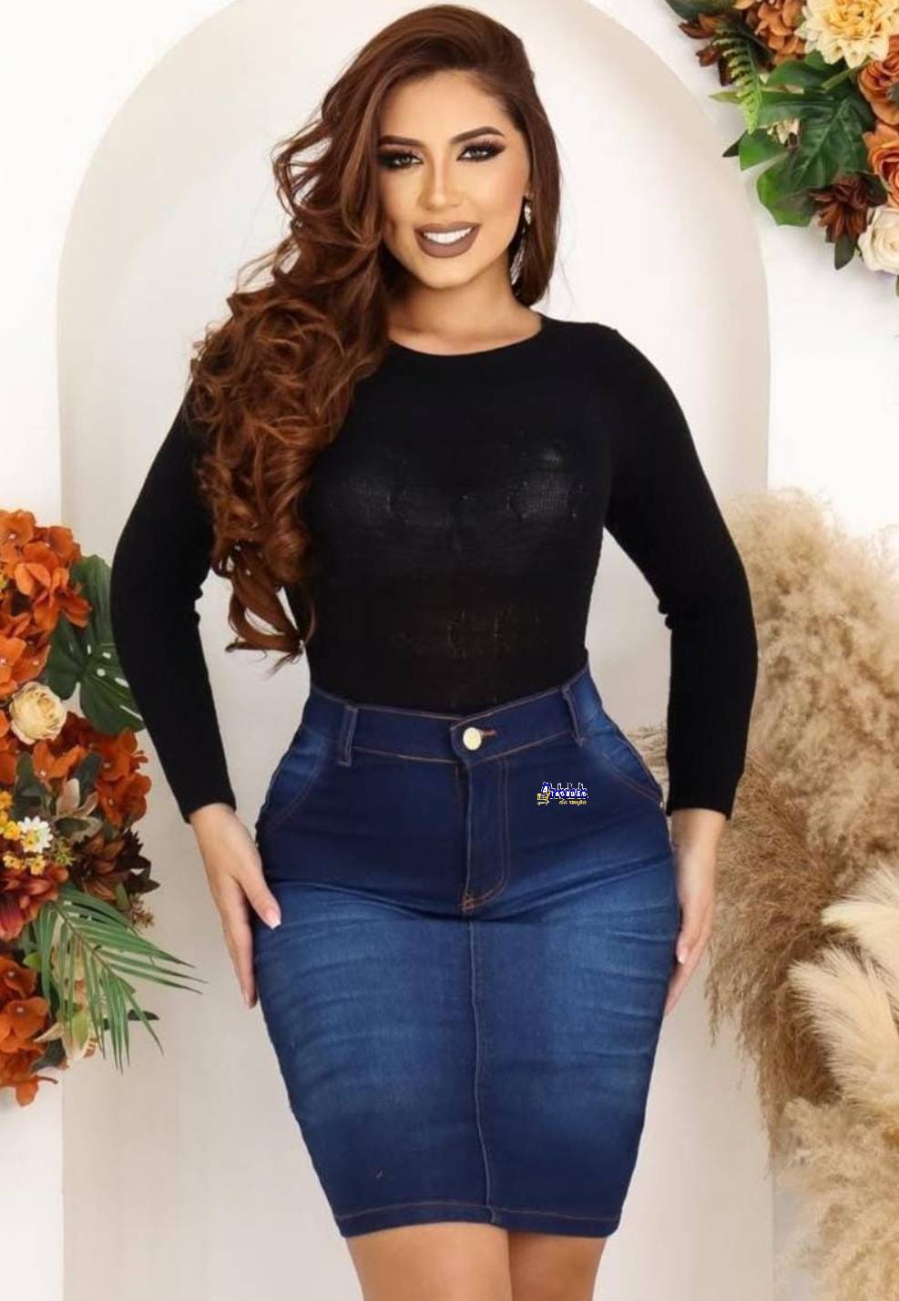 Saia Jeans Feminina Evangélica