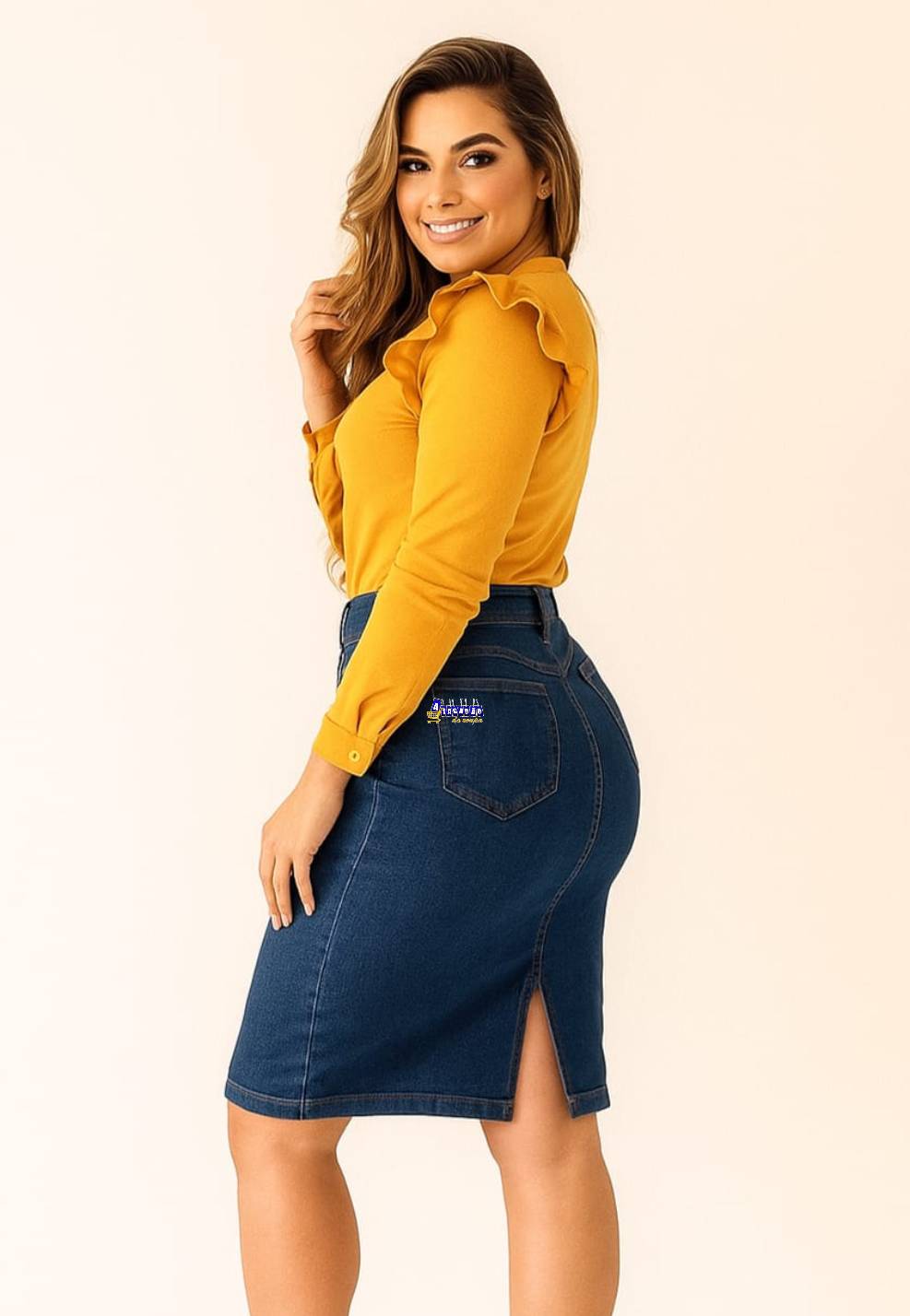 Saia Jeans Feminina Evangélica