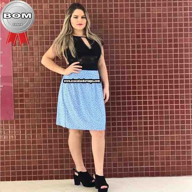 Saia Godê Estampada