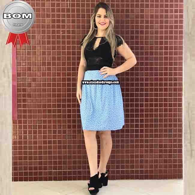 Saia Godê Estampada