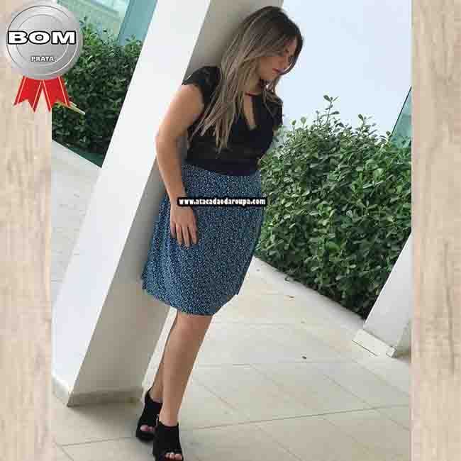 Saia Godê Estampada