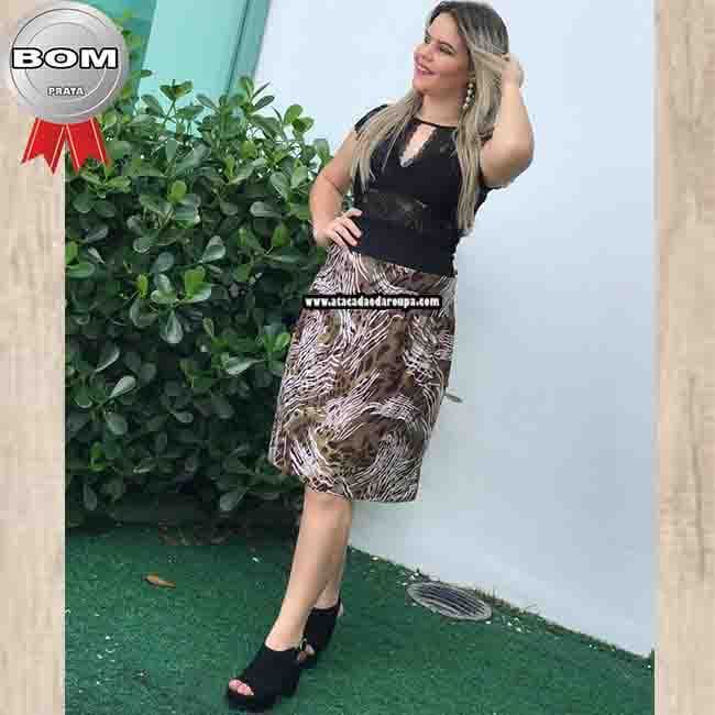Saia Godê Estampada