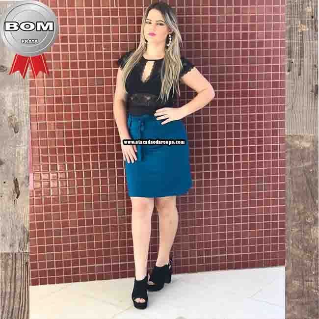 Saia Moda Evangélica Fio Torcido G