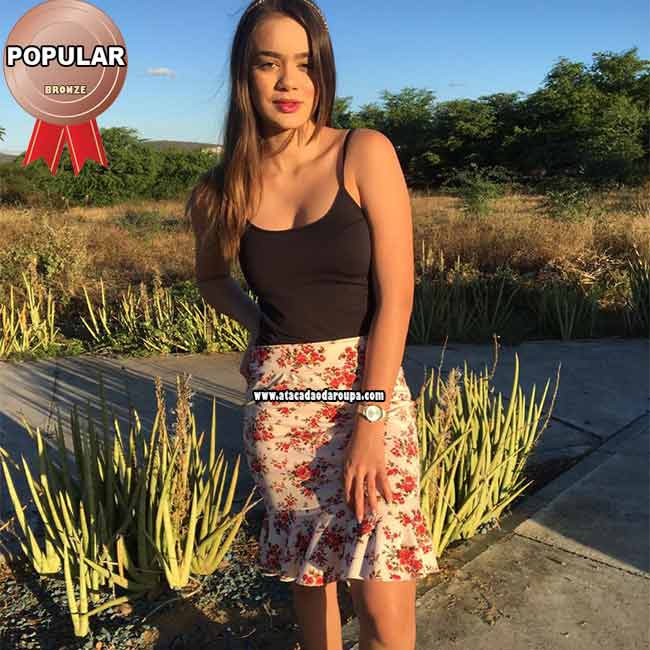 Saias Estampadas Crepe