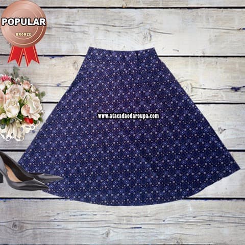 Saia Godê Estampada