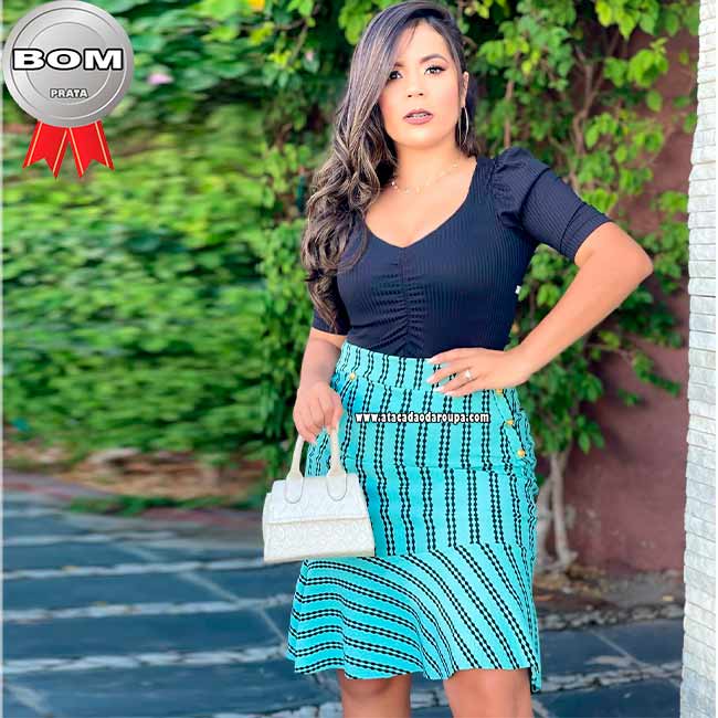 Saia Jacar Comeia Estampada G