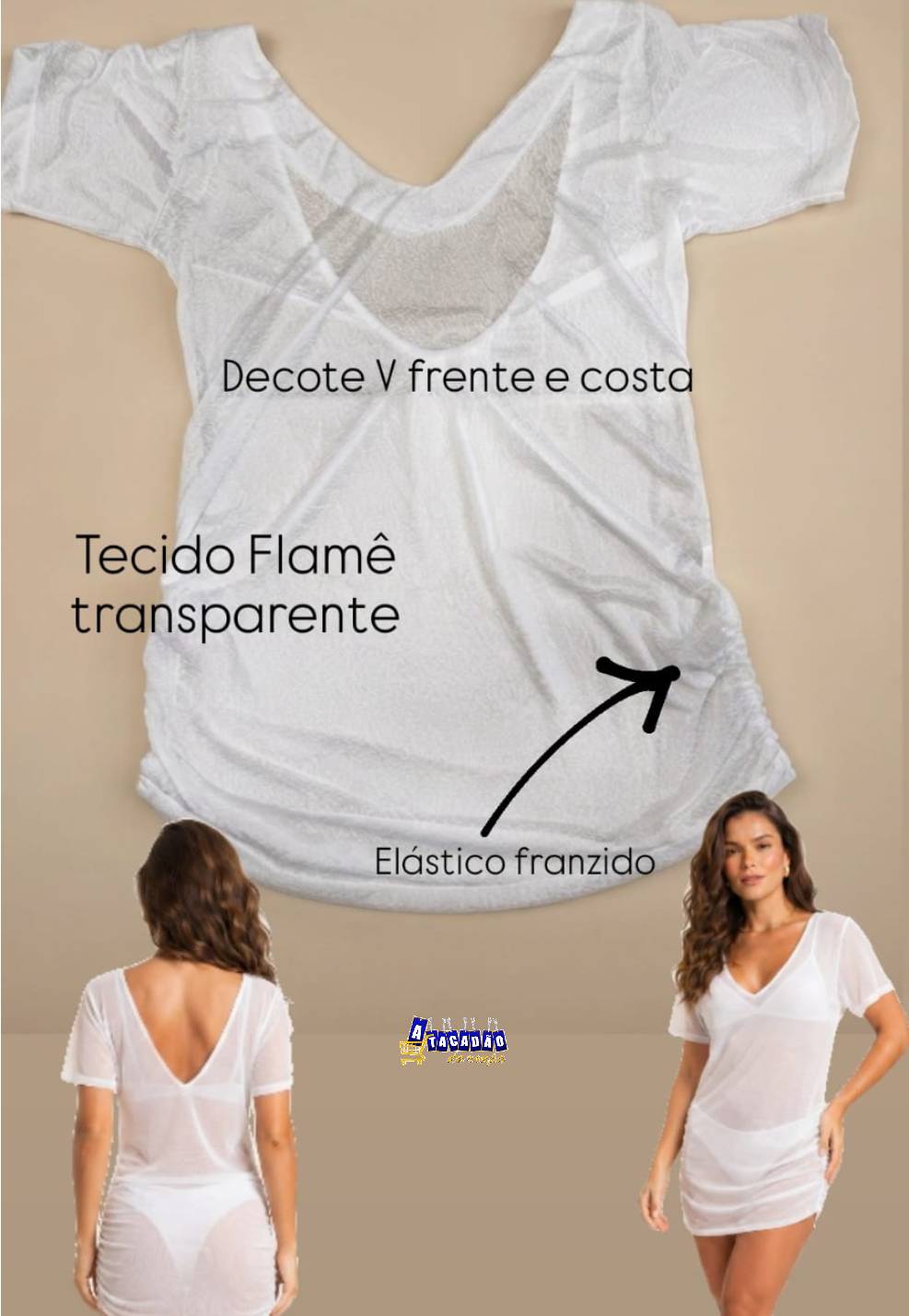 Vestido Feminino Saída de Praia