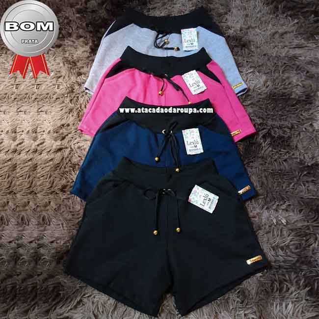 Short Moletom Flanelado Feminino