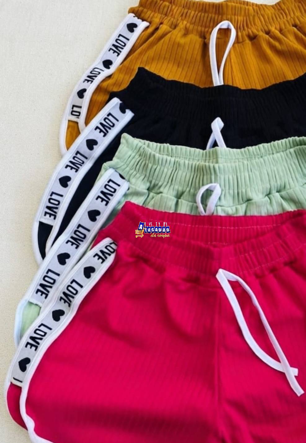 Short Blogueira Malha Canelada
