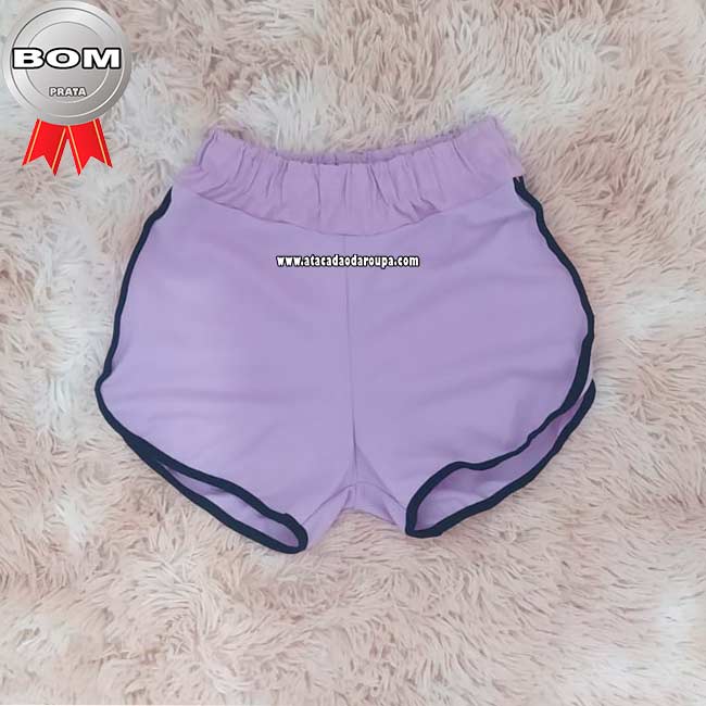 Shorts Blogueira Tecido Ponto Roma P/M/G