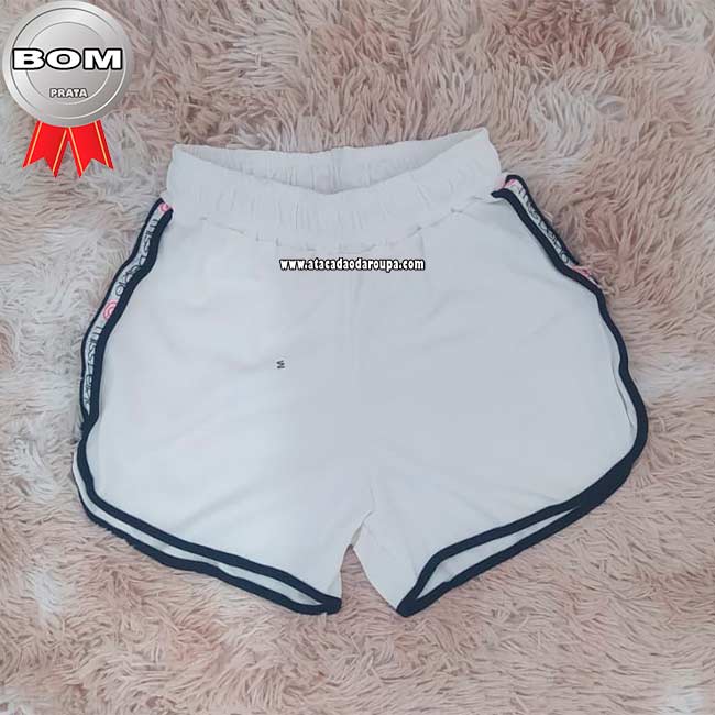 Shorts Blogueira Tecido Ponto Roma P/M/G