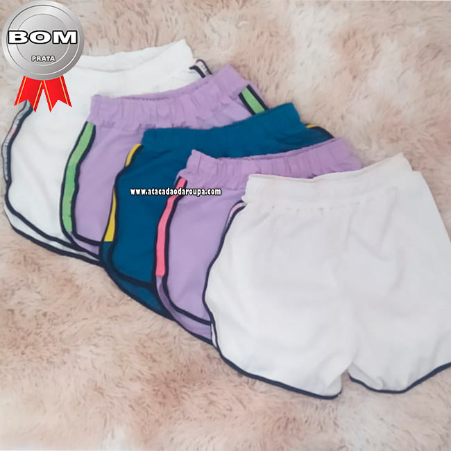 Shorts Blogueira Tecido Ponto Roma P/M/G