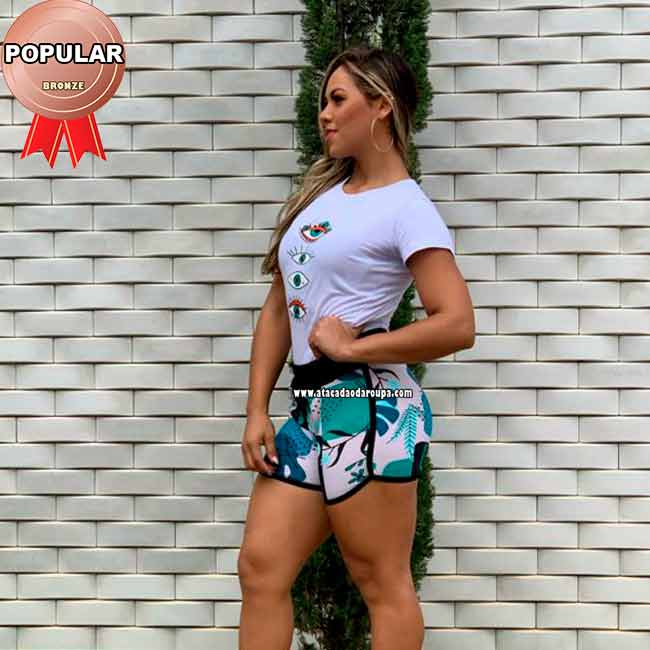 Short Crepe Cós Poliéster