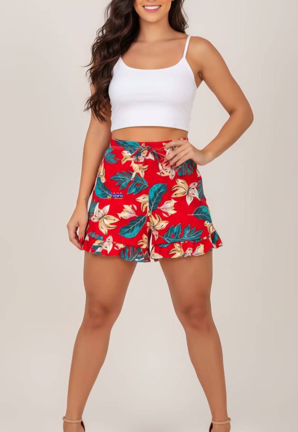 Short Crepe Estampado
