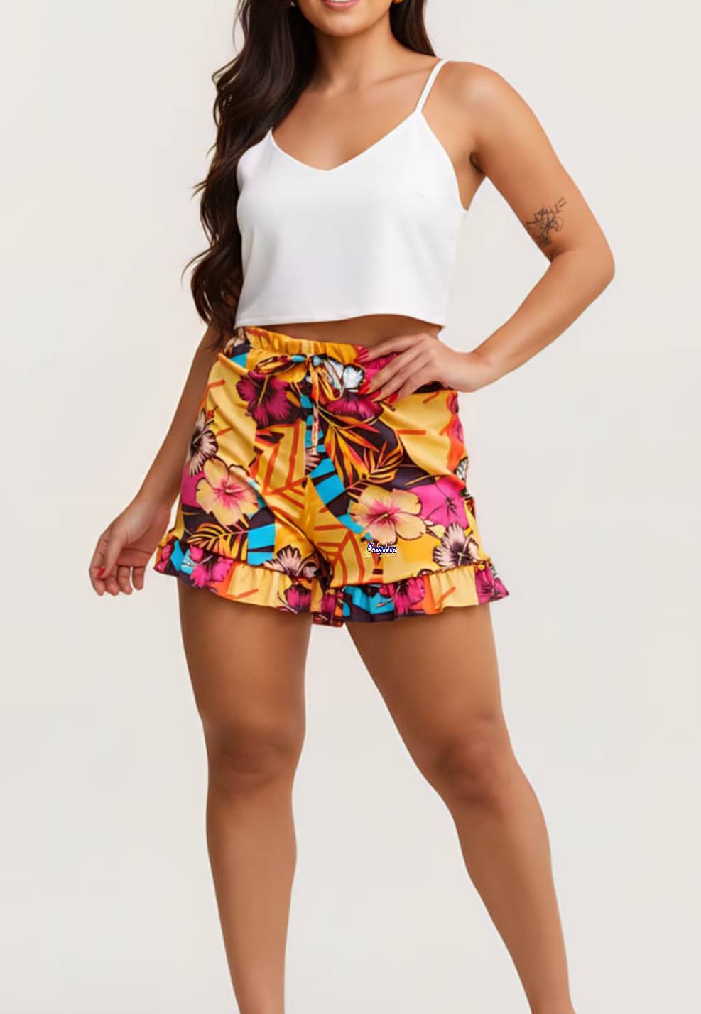 Short Crepe Estampado