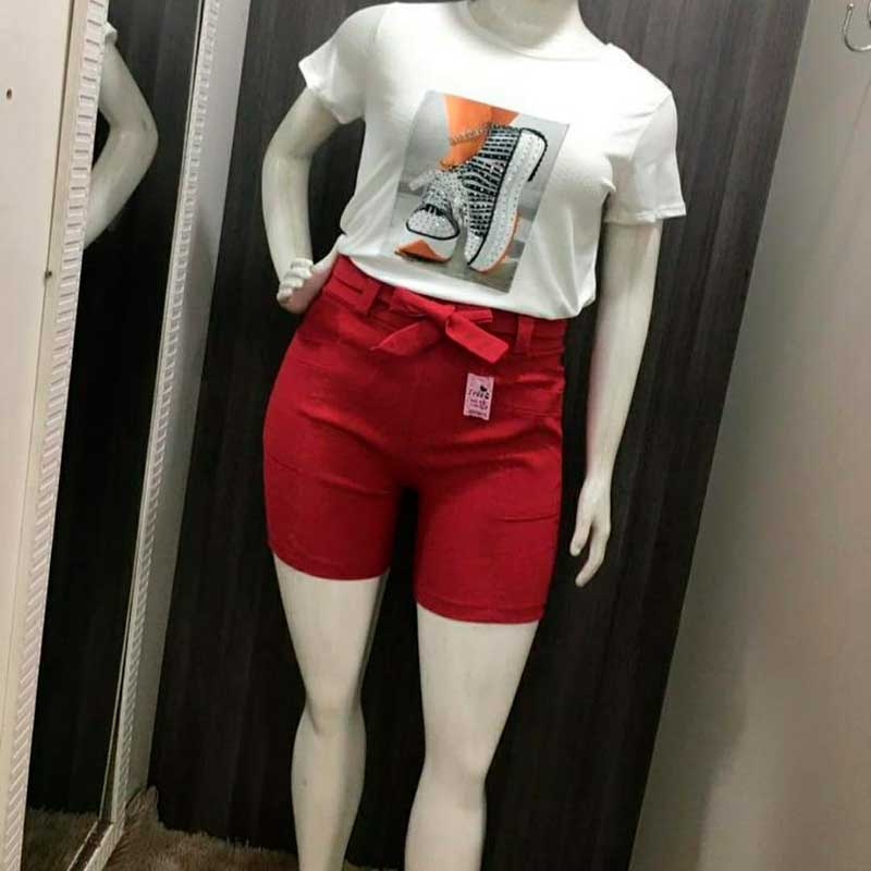 Short Feminino Bengaline Plus Size