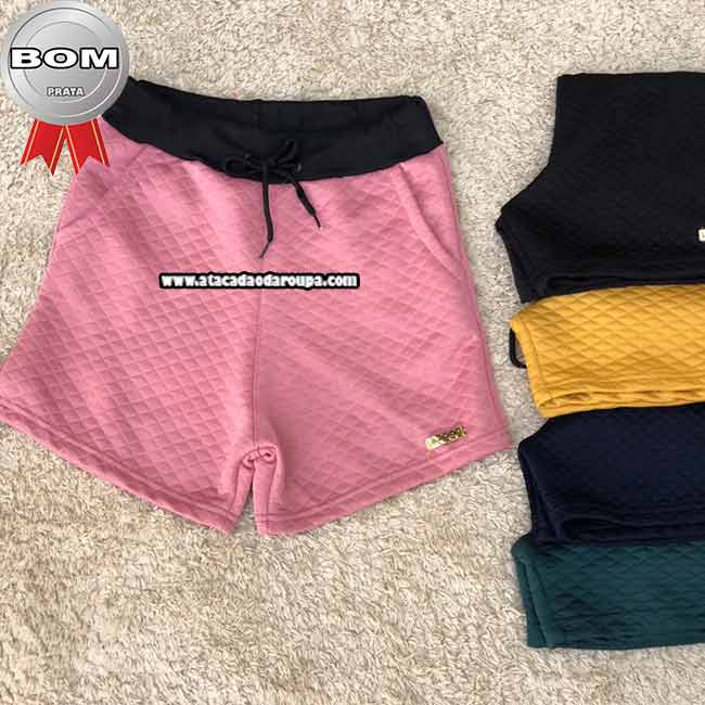 Short Feminino Metalassê 