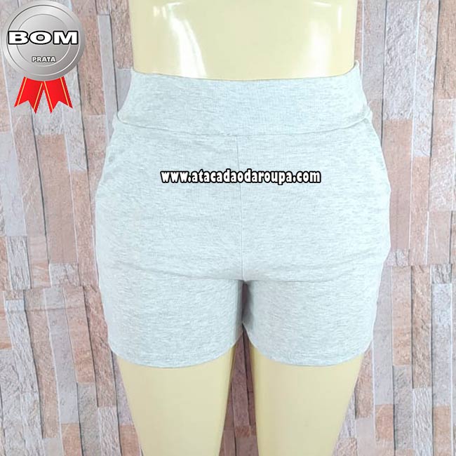 Short Feminino Ribana Liso G