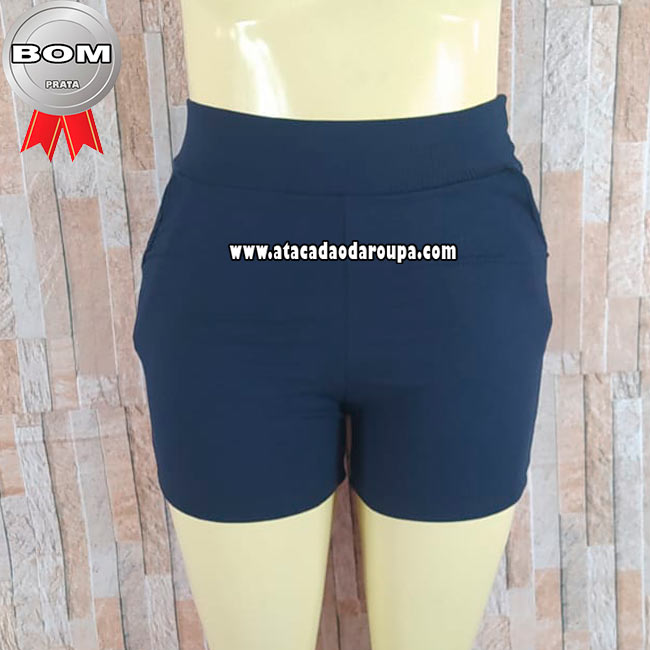 Short Feminino Ribana Liso G