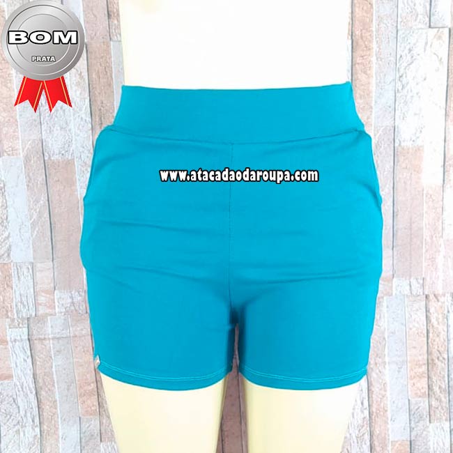 Short Feminino Ribana Liso G