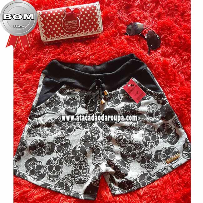 Short Moletom Flanelado Feminino