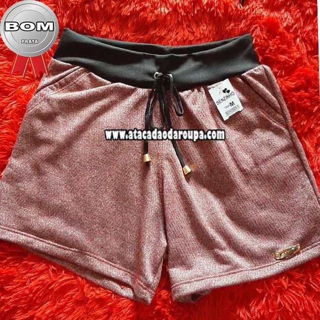 Short Moletom Flanelado Feminino