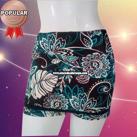Short Saia Fitness Estampado