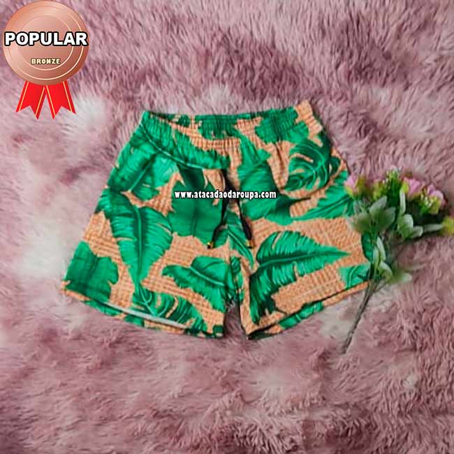 Shorts Estampado Malha Leila