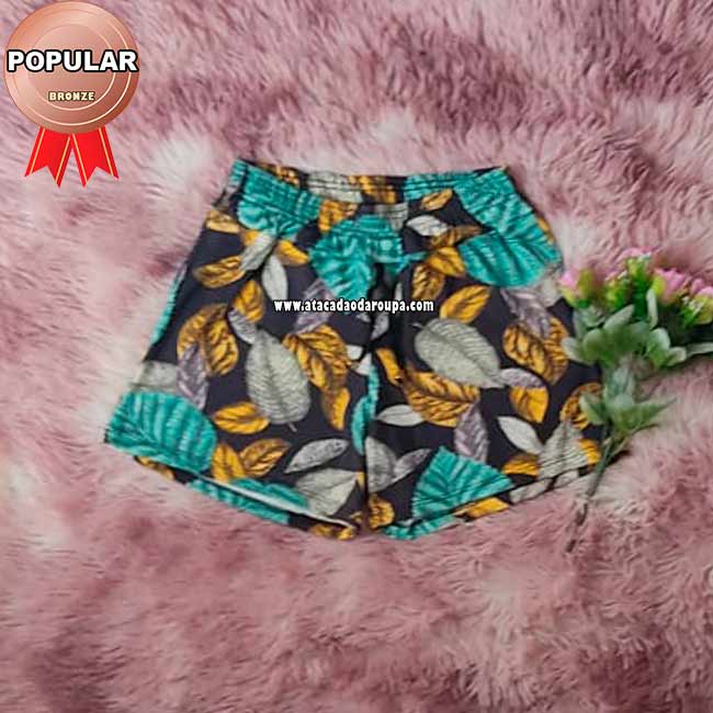 Shorts Estampado Malha Leila
