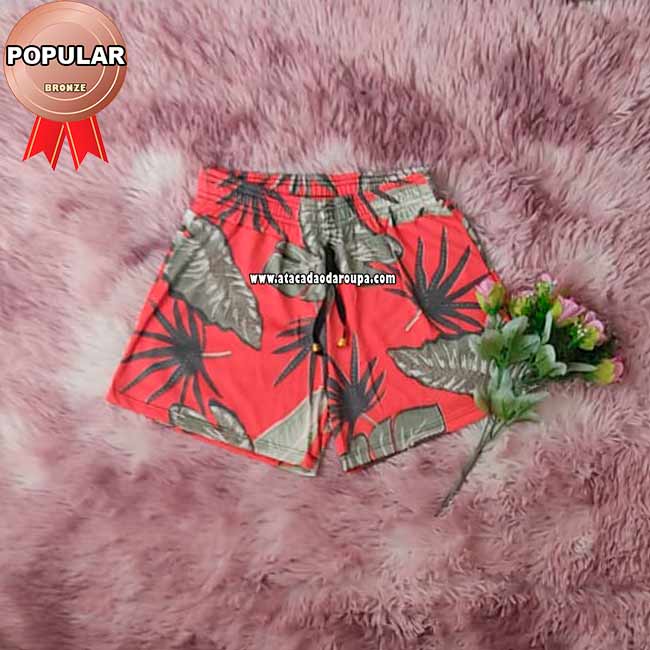 Shorts Estampado Malha Leila