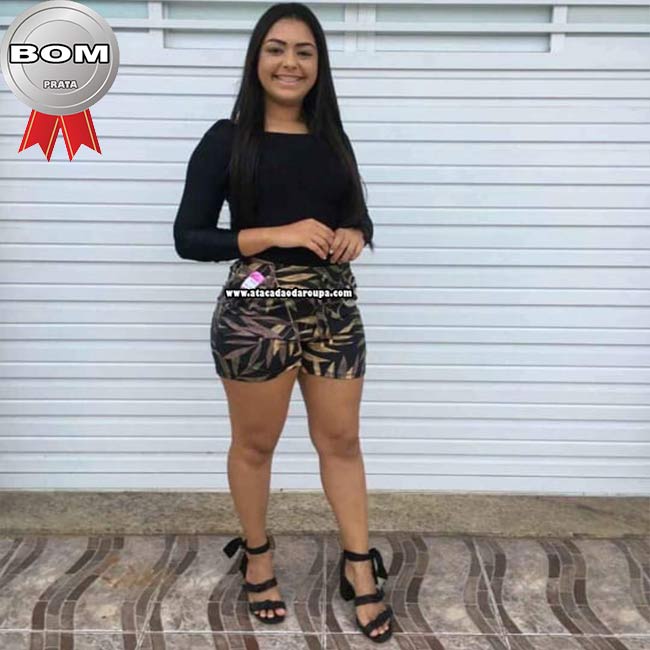 Short Feminino Estampado Summer Plex