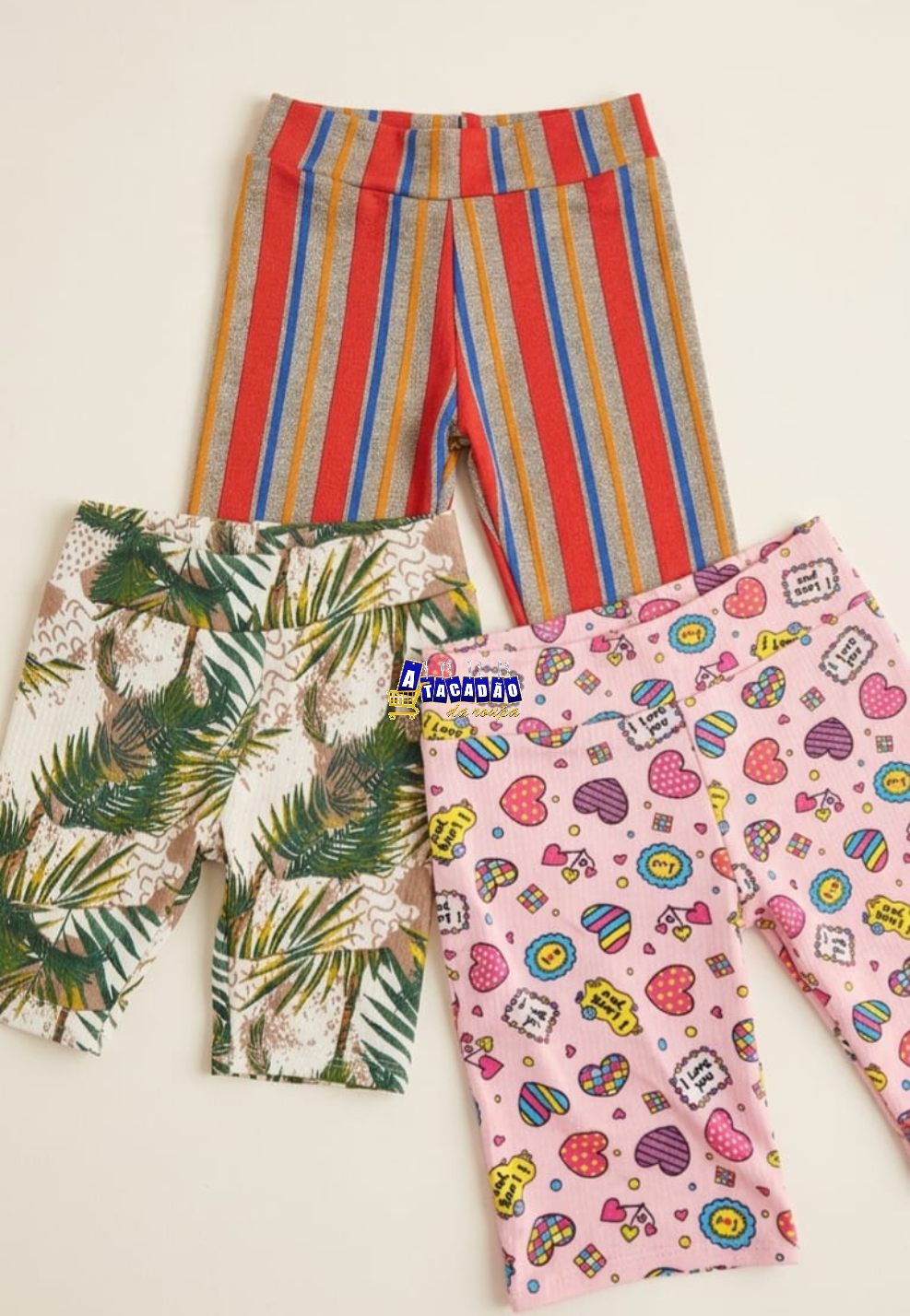 Bermuda Infantil Estampada Menina