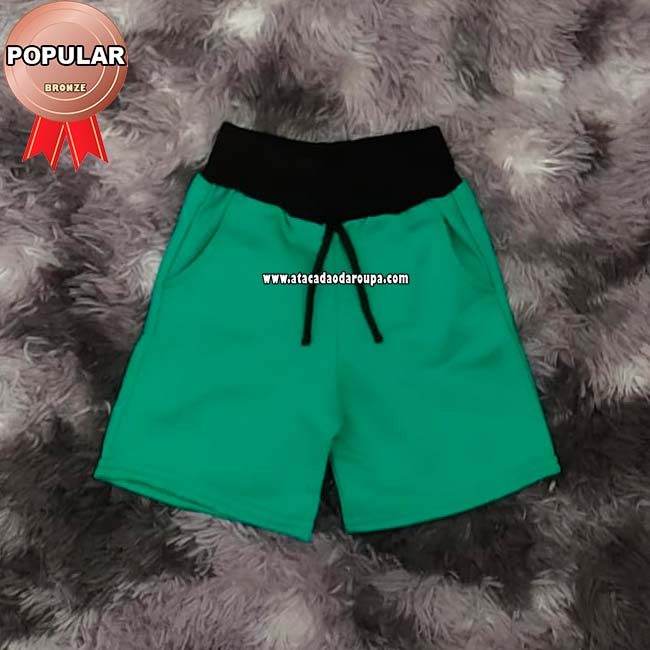 Shorts Moletom Infantil Basico