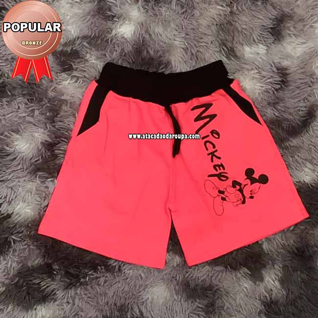 Shorts Moletom Infantil Basico