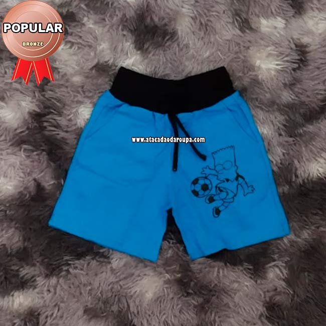 Shorts Moletom Infantil Basico