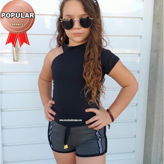 Short Infantil Blogueira 6 a 8 Anos